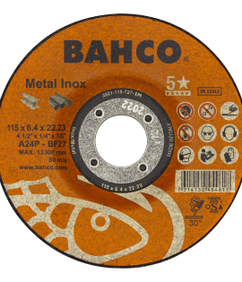 Disco para pulir metal e inox centro deprimido de 4.1/"x1/4"