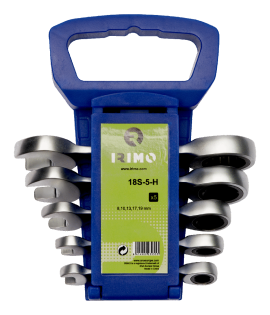 Juego llaves combinadas extra cortas tipo ratchet 5 pzs