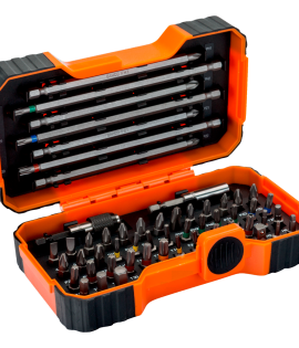 Juego de puntas de 1/4" para tornillos ranurados/Phillips/Pozidriv/hexagonales/TORX®