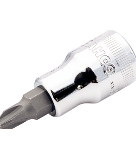 Vasos con punta con cuadrado de 1/2" para tornillo de cabeza Phillips