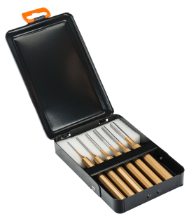 Juego de botadores cilíndricos con mango octogonal