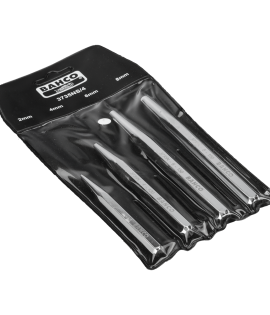 Juego de granetes con acabado cromado