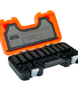 Juego de copas de impacto corta y larga mando 1/2"