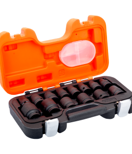 Juego de copas de impacto corta mando de 1/2" - 14 Piezas