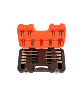 Juego de copas 1/2 puntas Torx cortas y largas 18 Piezas