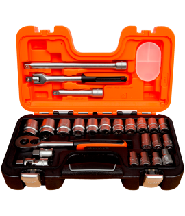 Juego de copas de mando 1/2" - 24 Piezas