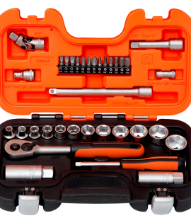 Juego de copas de mando de 1/4" a 3/8" 33 piezas