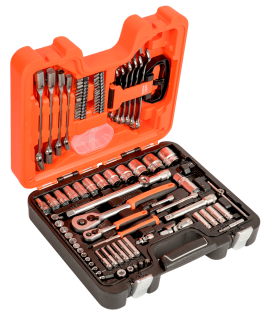 Juego de copas de mando de 1/4" y 1/2" 92 Piezas