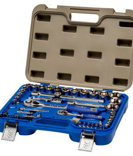 Juego de copas de 1/4" y 1/2" - 58 Piezas