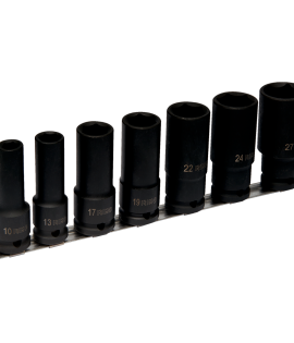 Juego de copas de impacto de 1/2" largas de 10 a 27 MM