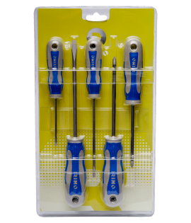 Juego de 5 destornilladores 3 pala 2 estrella