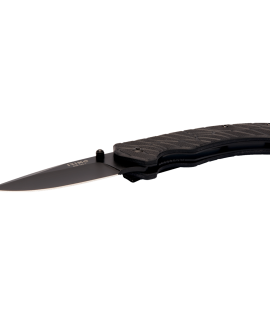 Cuchillo plegable acero Inox mango negro