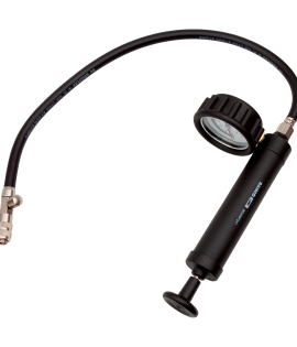 Bombín con manómetro