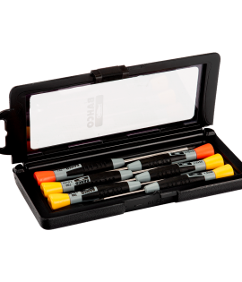 Juego de destornilladores de precisión ranurados - 6 Piezas