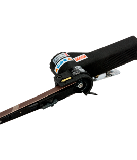 Lijadora de banda con botón de liberación rápida de la banda