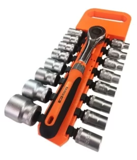 Juego de copas con Ratchet de 1/2 - 17 pzas