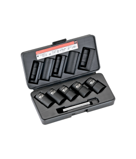 Juego de copas helicoidales de 1/2" (17, 19, 21, 22 y 24 mm)